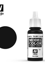 Acrylicos Vallejo AV MC: Gloss Black 70.861 (17 ml)