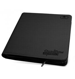 Ultimate Guard UGD 12/24 Pocket QuadRow Xenoskin Zipfolio - Black