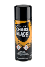 Games Workshop Citadel Spray: Chaos Black