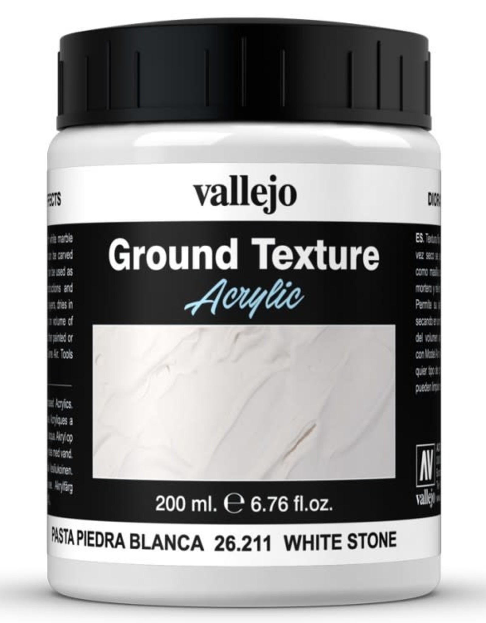 Acrylicos Vallejo AV Ground Texture: White Stone Paste 26211 (200 ml)