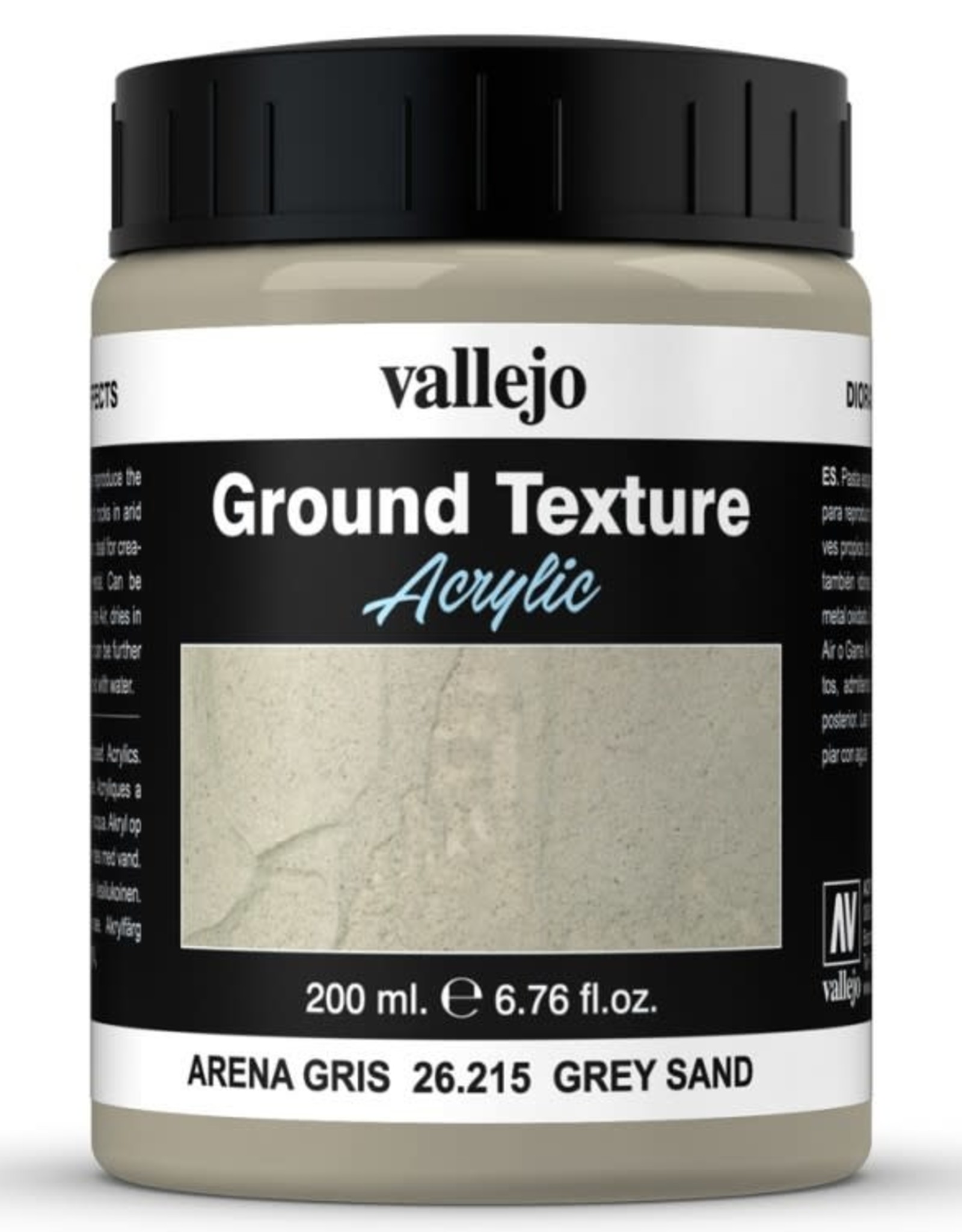 Acrylicos Vallejo AV Ground Texture: Grey Sand 26215 (200 ml)