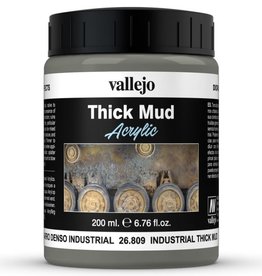 Acrylicos Vallejo AV Mud Effects: Industrial Thick Mud 26809 (200 ml)