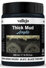 Acrylicos Vallejo AV Mud Effects: Black Thick Mud 26812 (200 ml)