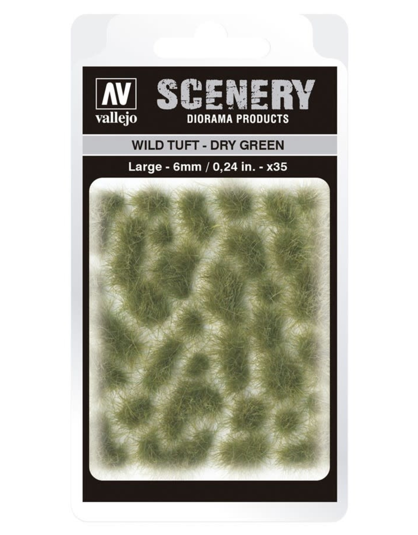 Acrylicos Vallejo AV Scenery: Wild Tuft - Dry Green - Large