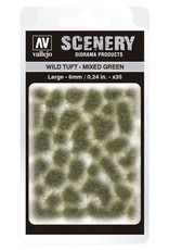 Acrylicos Vallejo AV Scenery: Wild Tuft - Mixed Green - Large