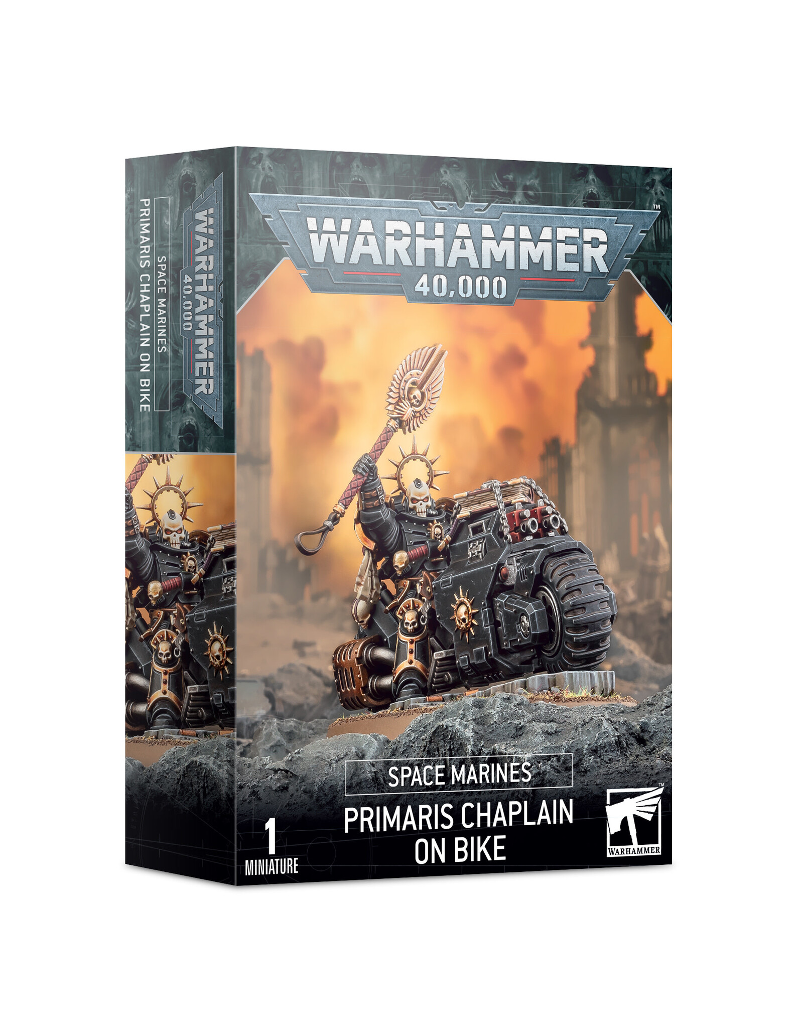 Games Workshop Warhammer 40k: Space Marines - Primaris Chaplain on Bike
