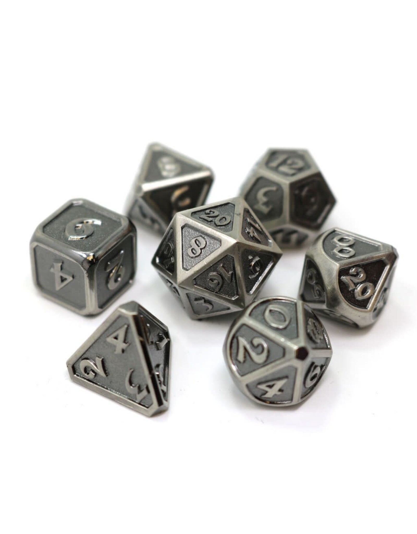 Die Hard Dice Die Hard: Mythica Battleworn Silver 7-Die Set