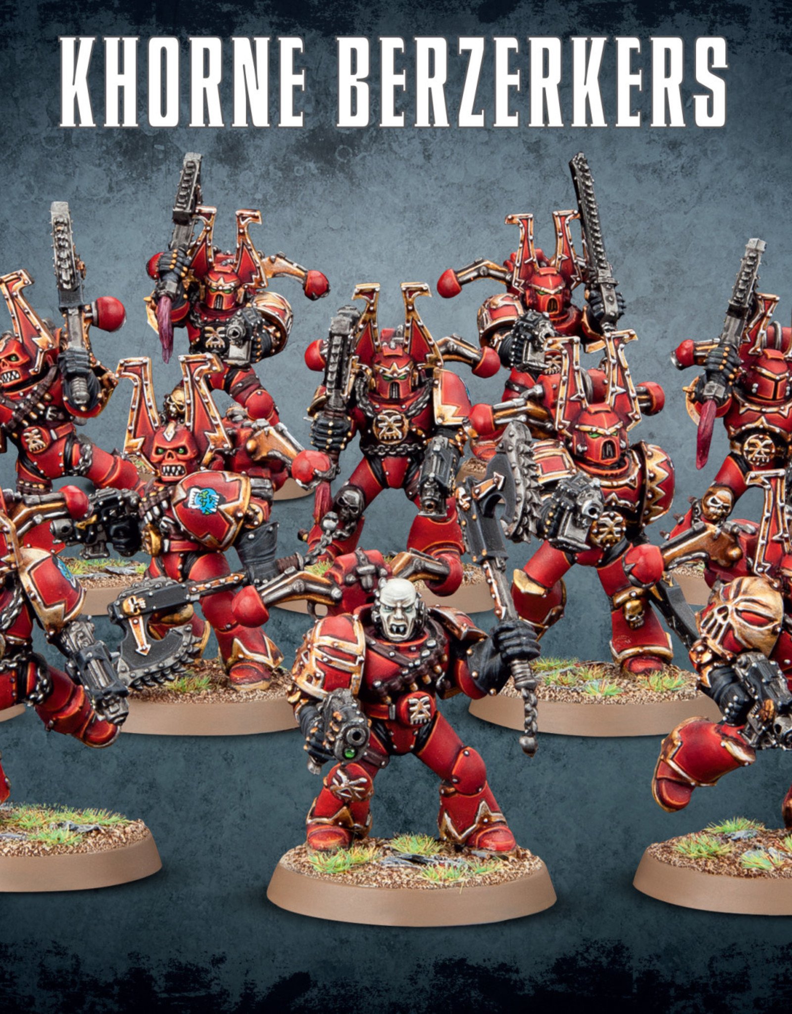 Warhammer 40k Chaos Space Marines Khorne Berzerkers Rune Amp Board