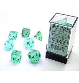 Chessex CHX Borealis Dice: Luminary Light Green/Gold Poly 7-Die Set 27575