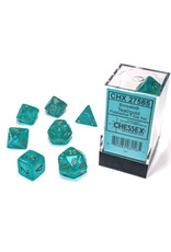Chessex CHX Borealis Dice: Luminary Teal/Gold Poly 7-Die Set 27585