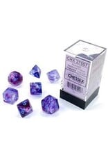Chessex CHX Nebula Dice: Luminary Nocturnal/Blue Poly 7-Die Set 27557