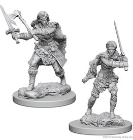 WizKids D&D NMU: Human Barbarian Female W1