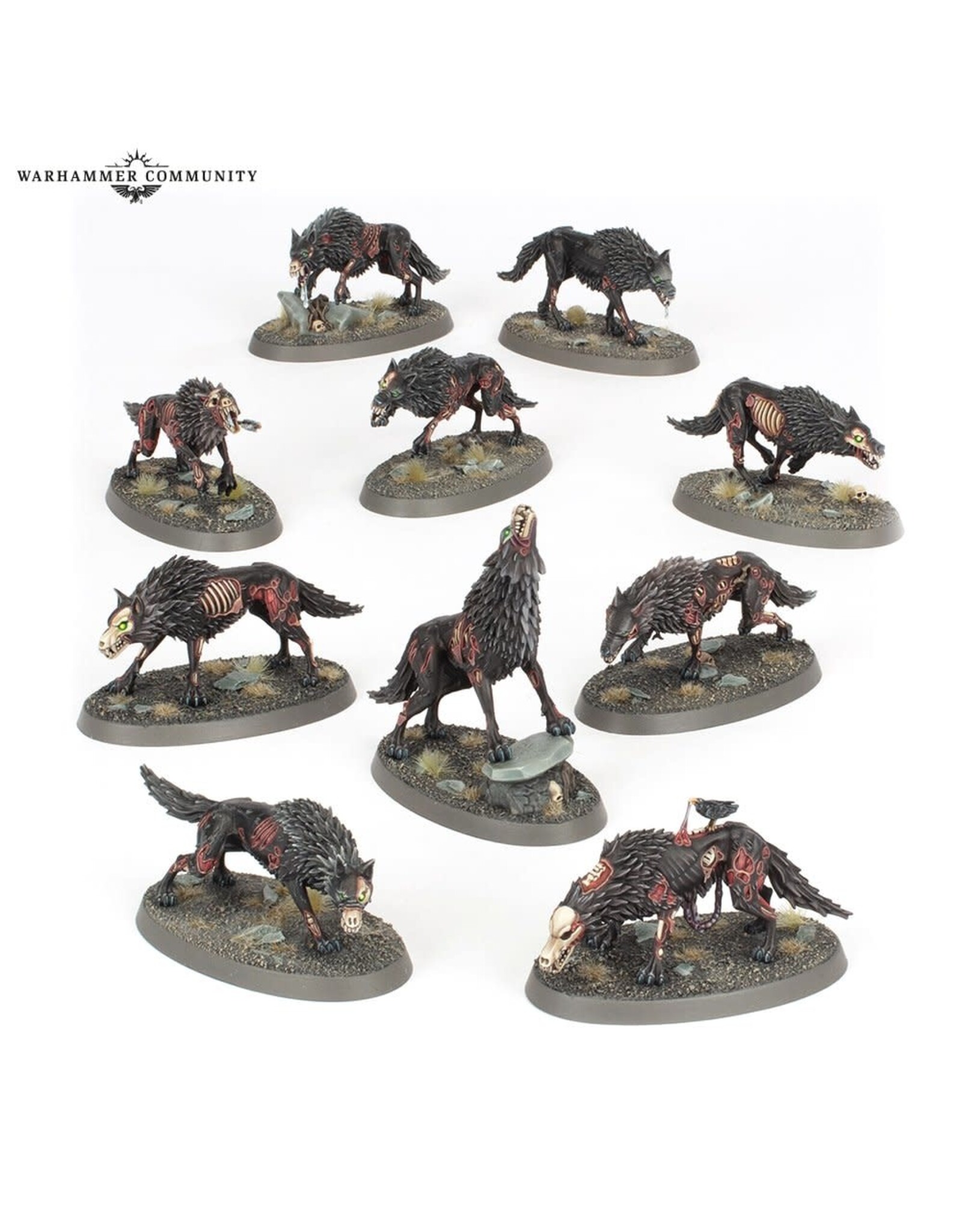 Games Workshop Warhammer AoS: Soulblight Gravelords - Dire Wolves