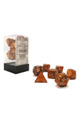 Chessex CHX Glitter Dice: Gold/Silver Poly 7-Die Set 27503