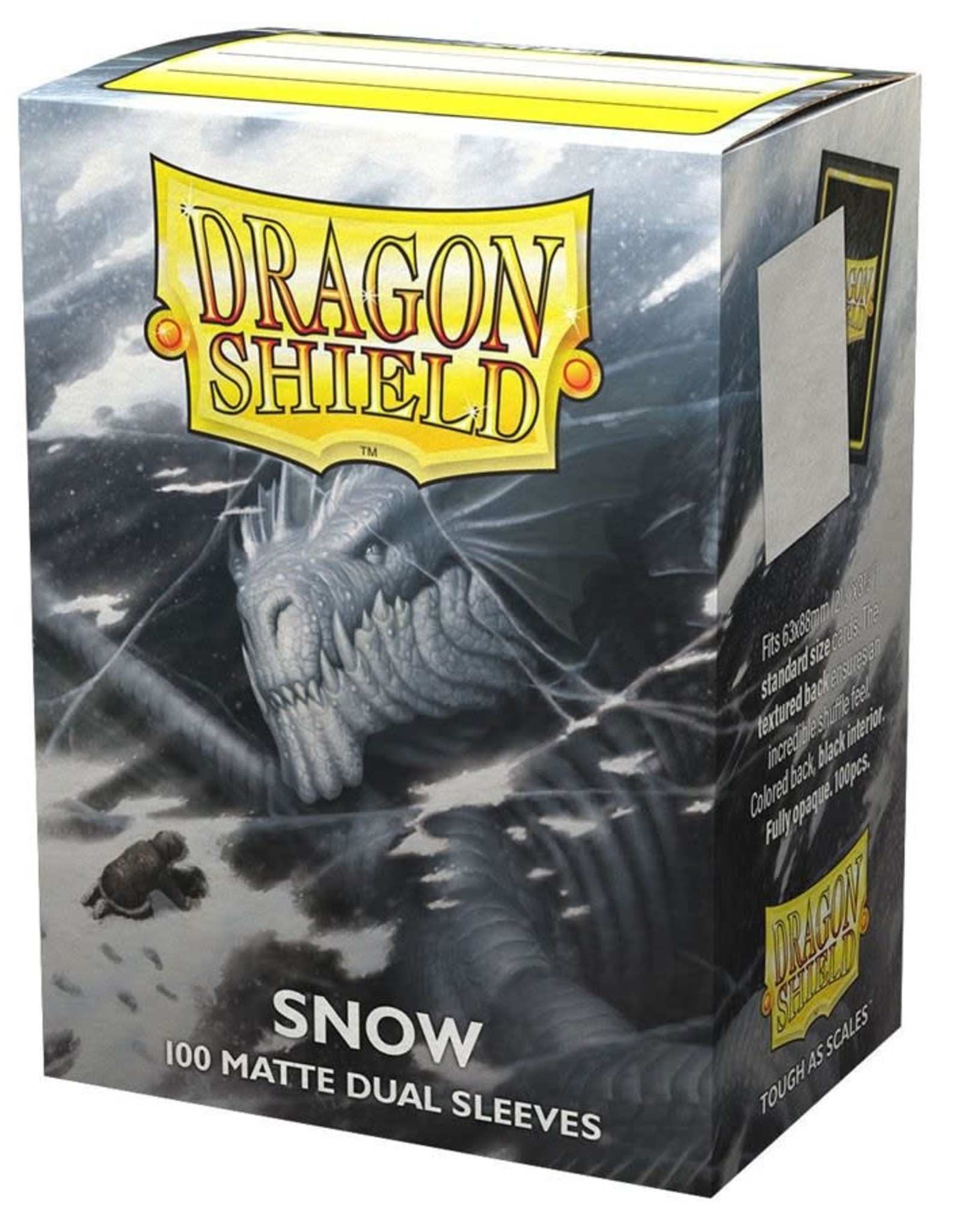 Arcane Tinmen Dragon Shield: Dual Matte Sleeves - Snow (100)