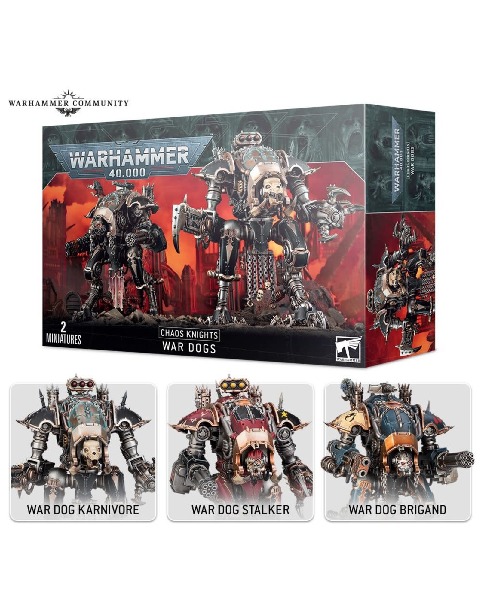 Games Workshop Warhammer 40k: Chaos Knights - War Dogs
