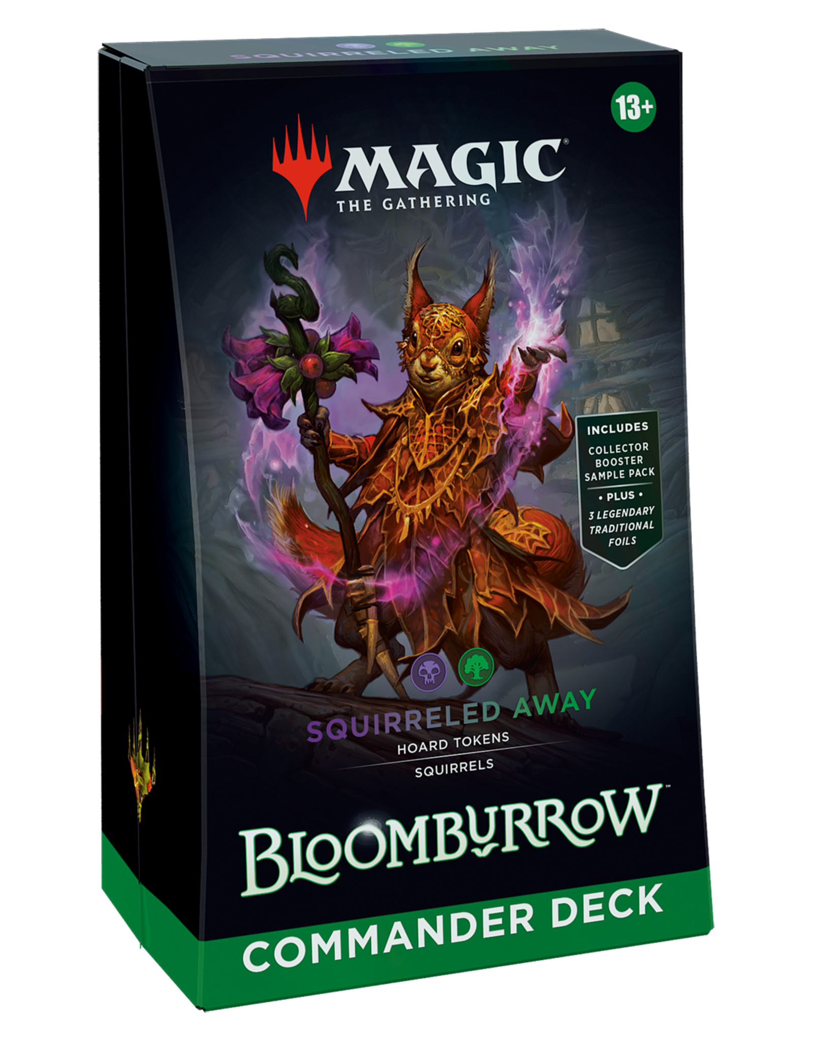 Wizards of the Coast MTG Bloomburrow Commander Deck - Squirreled Away (BG)