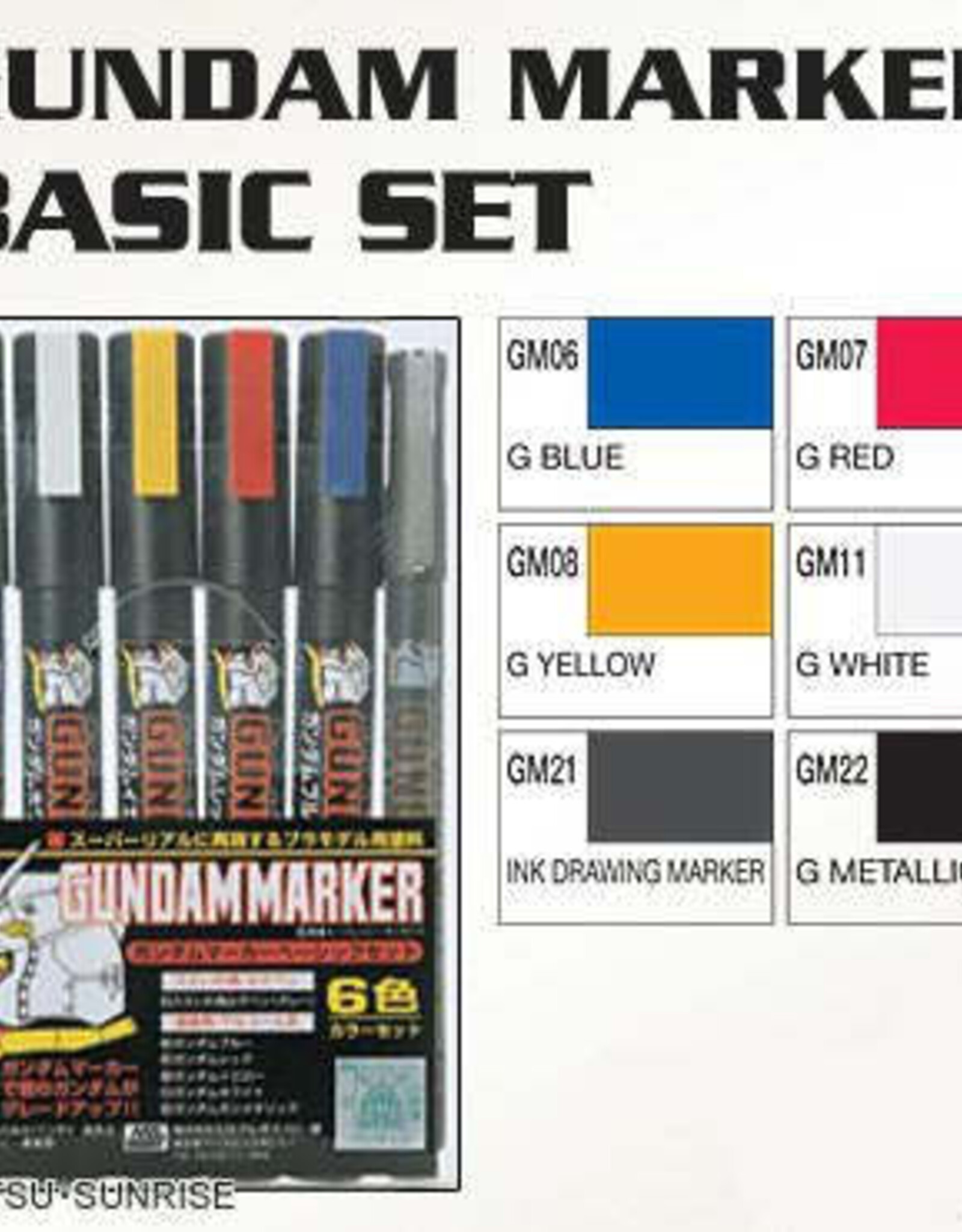 Bandai Co. GMS105 Gundam Marker Basic Set