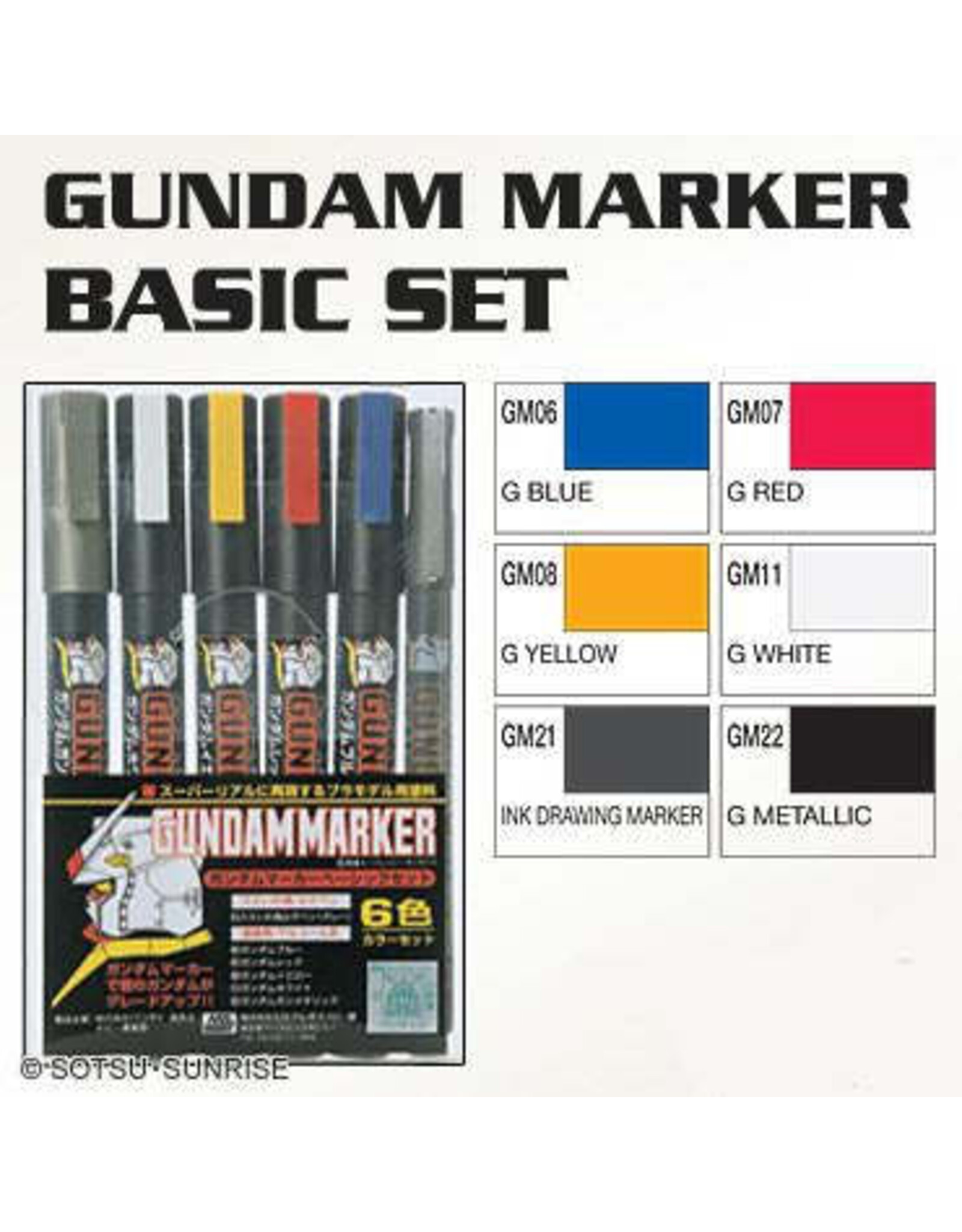 Bandai Co. GMS105 Gundam Marker Basic Set