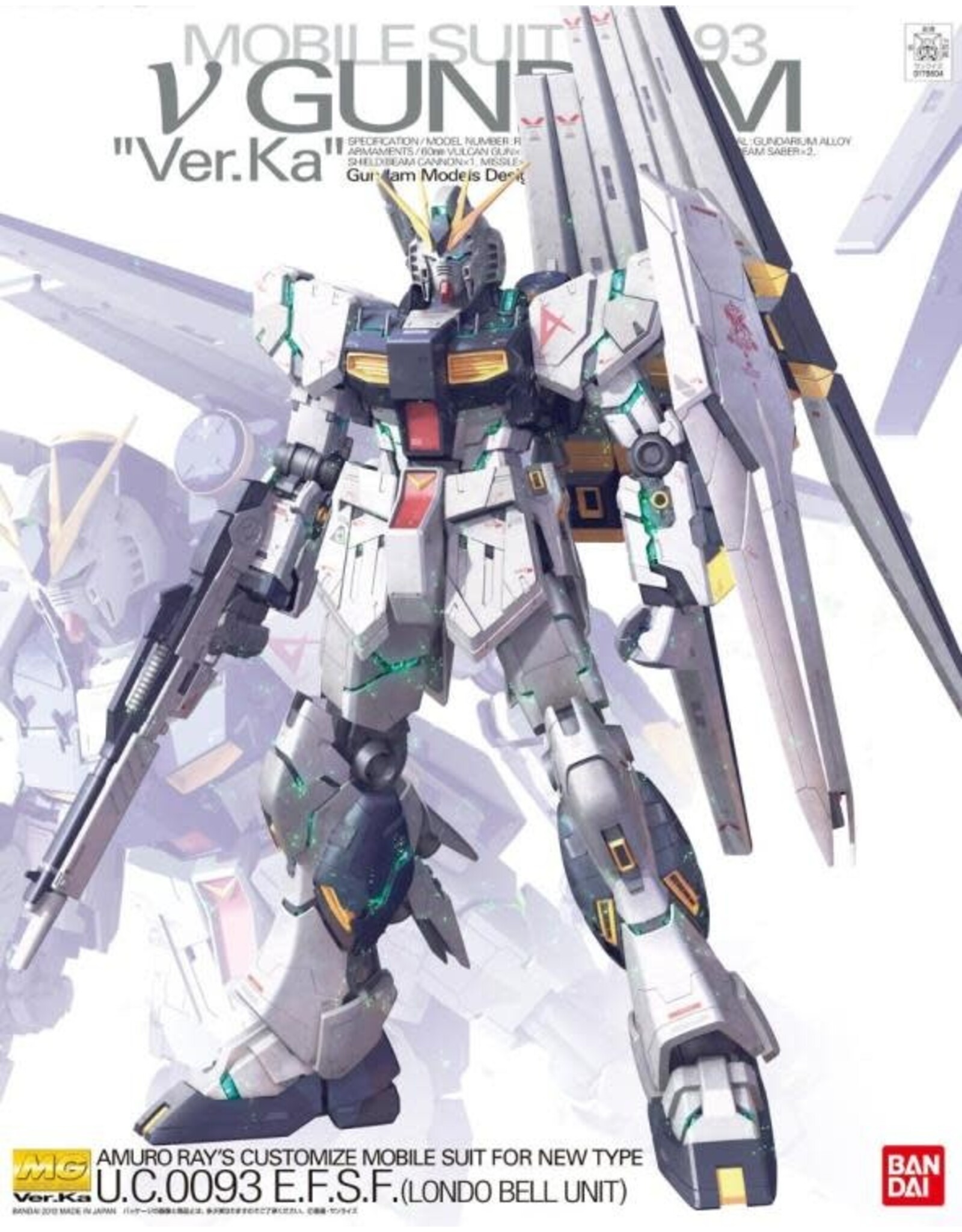 Bandai Co. Bandai Nu Gundam Ver. Ka "Char's Counterattack" MG