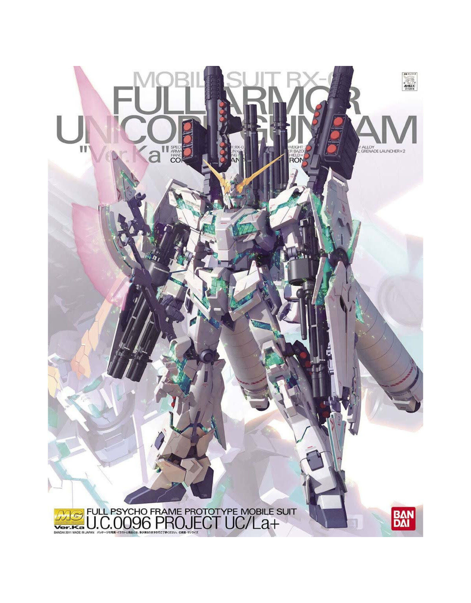 Bandai Co. Gundam: Master Grade: 1/100: RX-0 FA Unicorn Ver. Ka