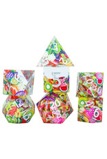 Sirius Dice Sharp-Edged 7-Die Set: Sharp Fruit
