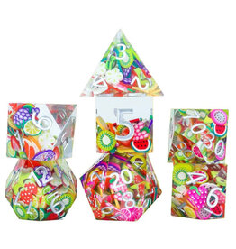 Sirius Dice Sharp-Edged 7-Die Set: Sharp Fruit