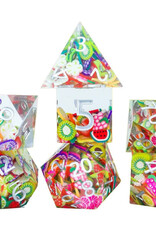 Sirius Dice Sharp-Edged 7-Die Set: Sharp Fruit