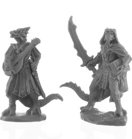 Reaper Mini Reaper Miniatures:  Dragonfolk Bard and Thief