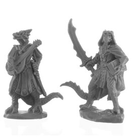 Reaper Mini Reaper Miniatures:  Dragonfolk Bard and Thief