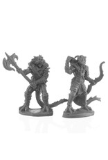 Reaper Mini Reaper Miniatures:  Dragonfolk Fighter and Ranger