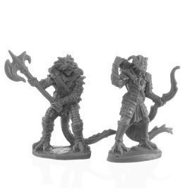 Reaper Mini Reaper Miniatures:  Dragonfolk Fighter and Ranger