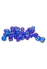 Chessex CHX Nebula Dice: Luminary Aura/White 12mm d6 Block (36ct) 27967