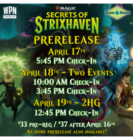 Wizards of the Coast MTG Secrets of Strixhaven Prerelease  In-Store