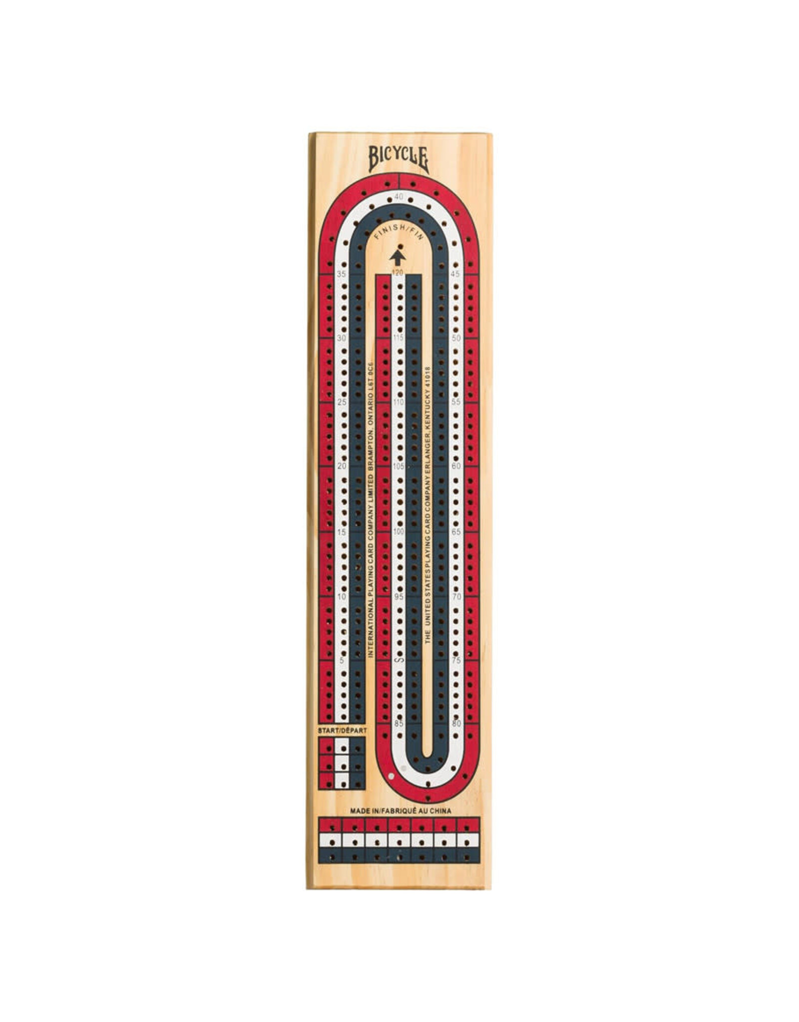 Bicycle Bicycle: 3-Track Color Coded Cribbage Board (2025)