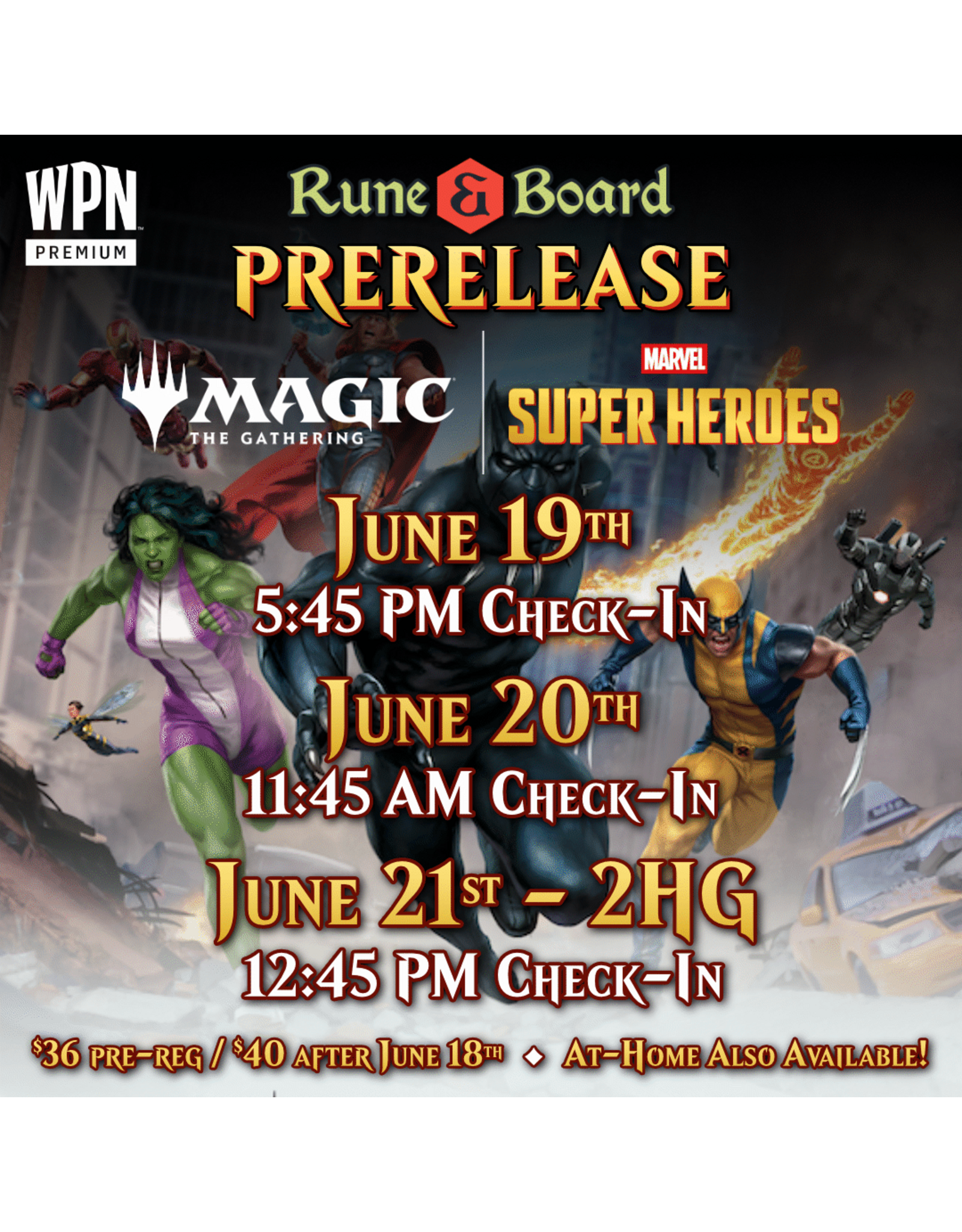 Wizards of the Coast MTG Marvel Super Heroes Prerelease