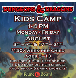D&D Kids' Camp  August 17-21