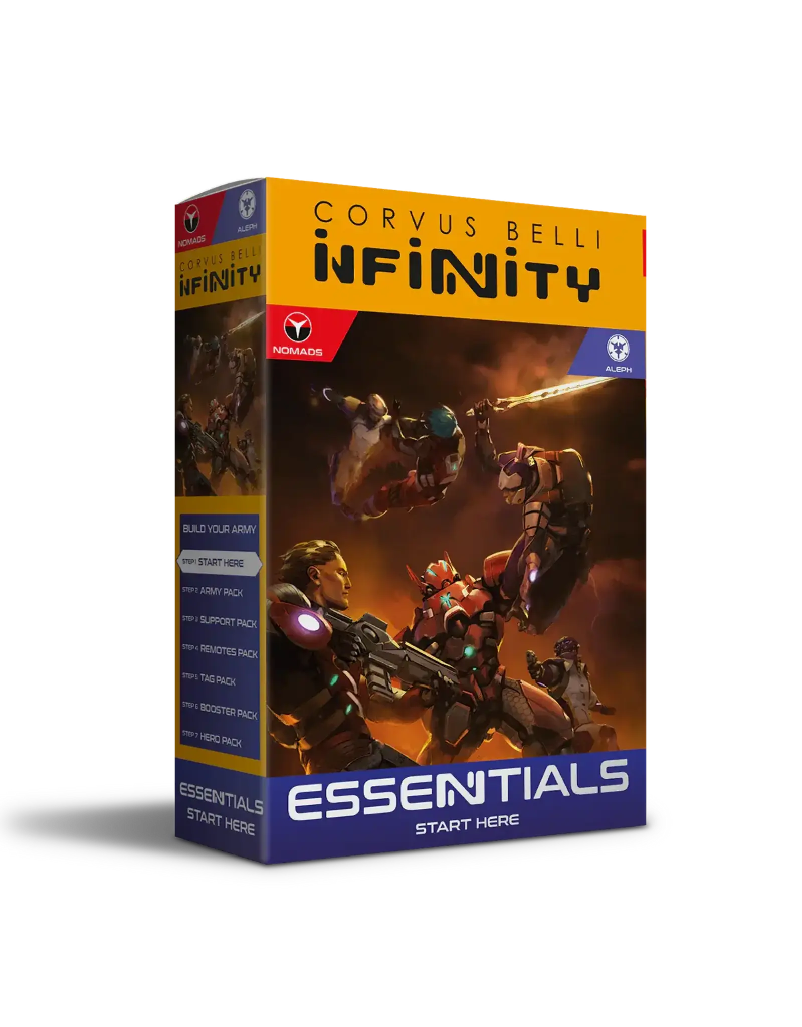 Corvus Belli Infinity Essentials: Start Here (Aleph vs. Nomads)