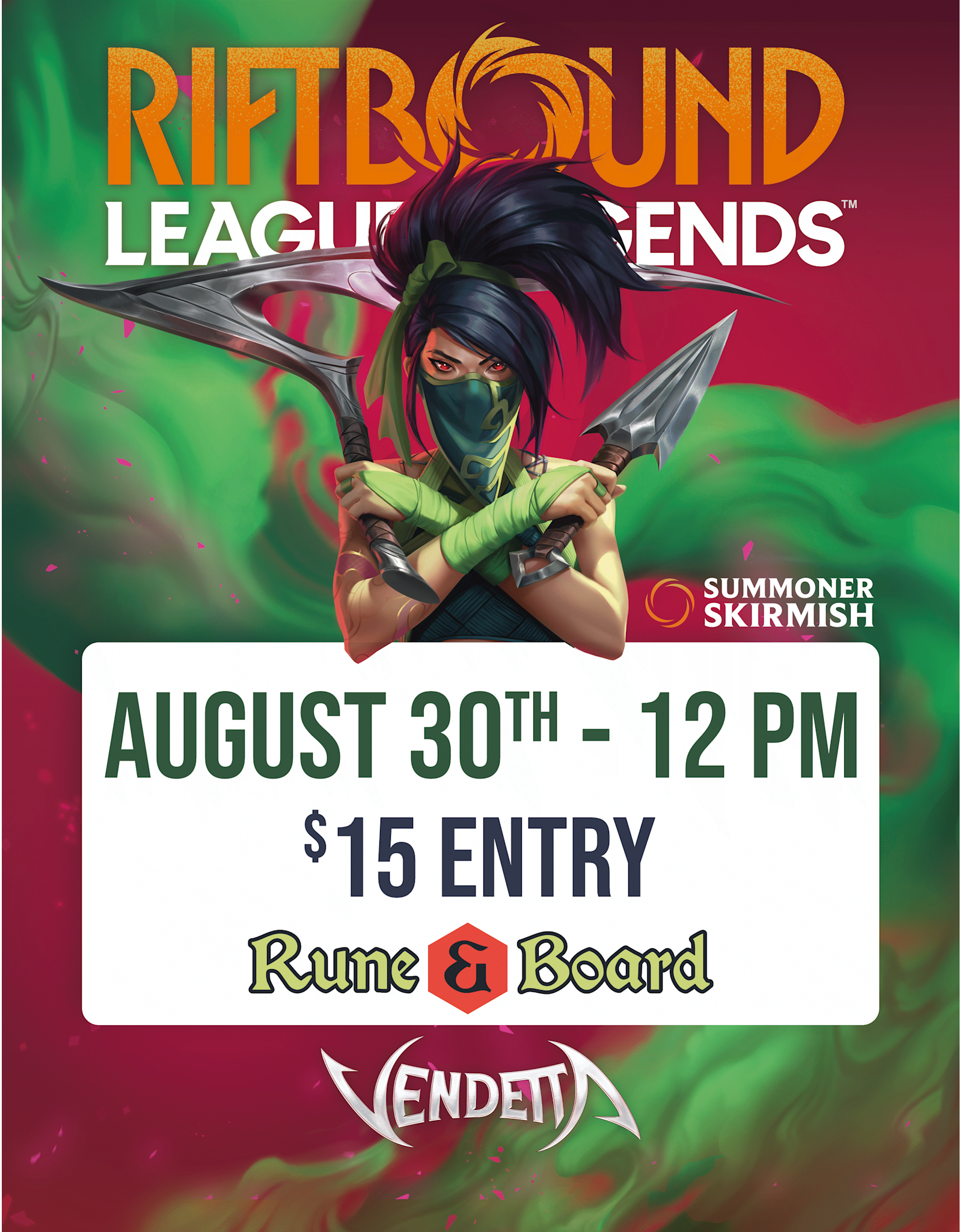 Riftbound Vendetta Summoner Skirmish - August 30th