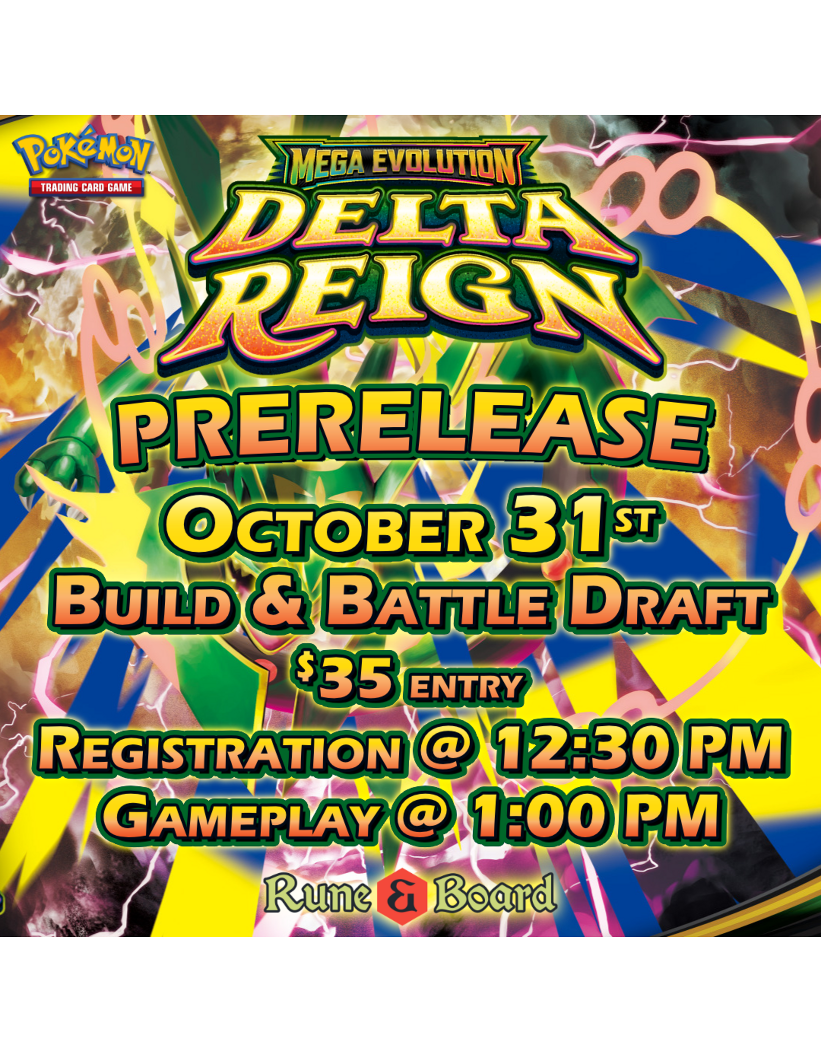 The Pokemon Company PKM ME Delta Reign Prerelease DRAFT - October 31st
