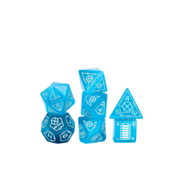 Level Up Dice Level Up Dice RE4 Power Up: Light Blue Cat's Eye