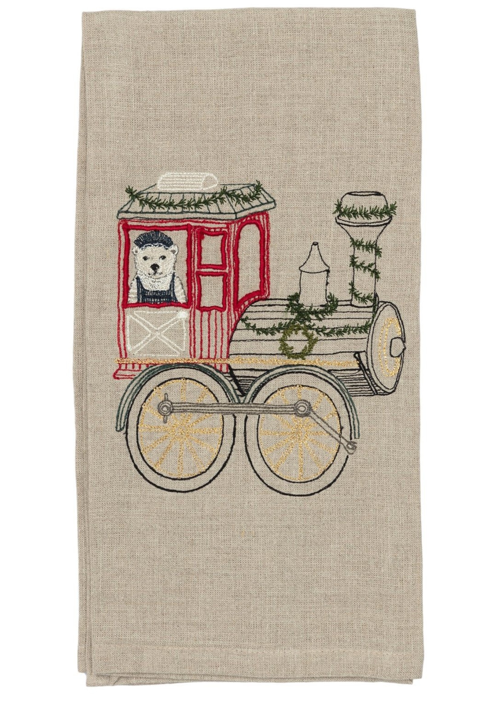 Coral and Tusk Towel - Christmas Train