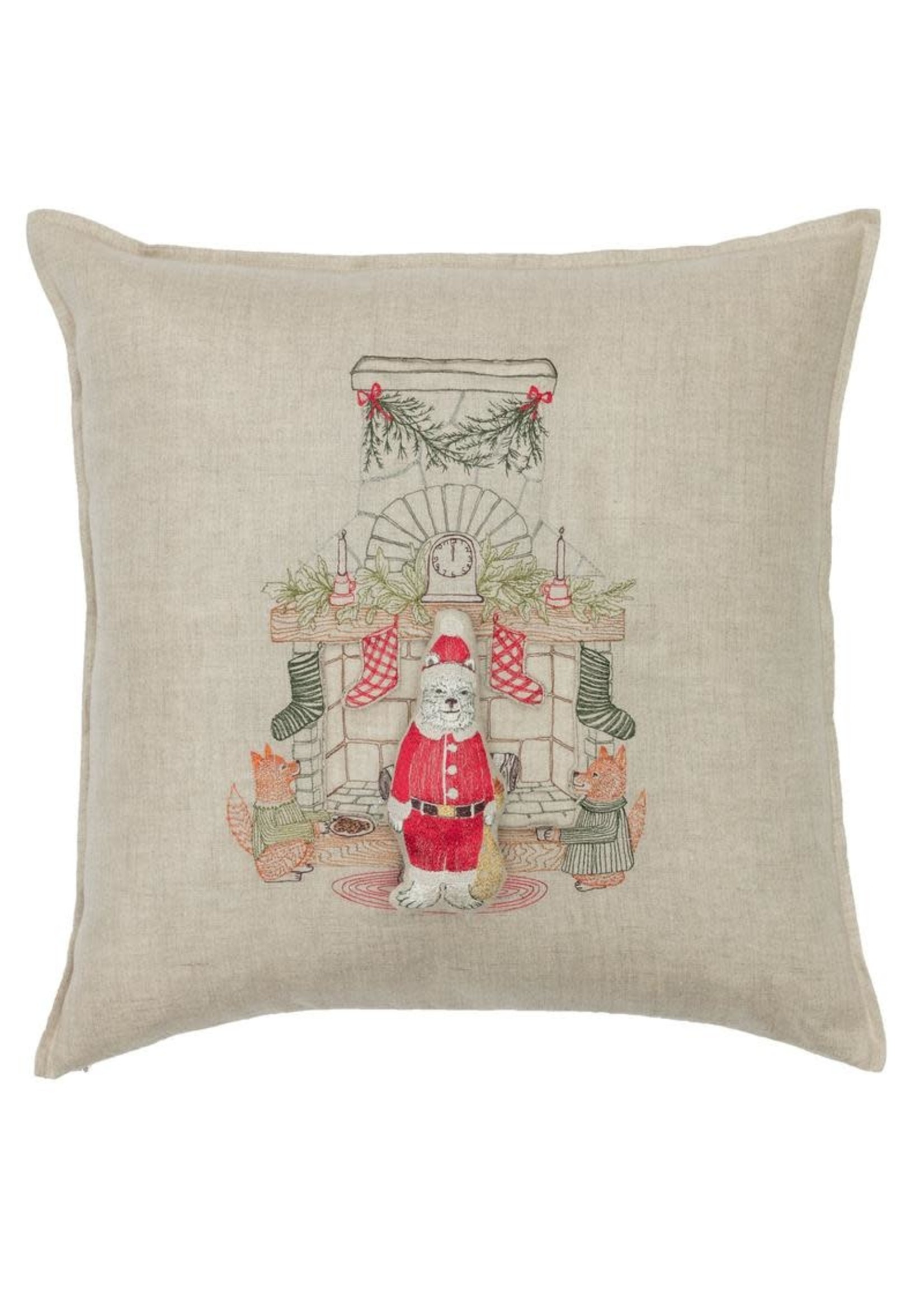 Coral and Tusk Pillow - Chimney Santa Pocket Pillow