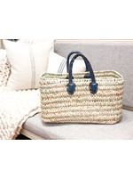 French Market Tote - Casablanca Large - Blue