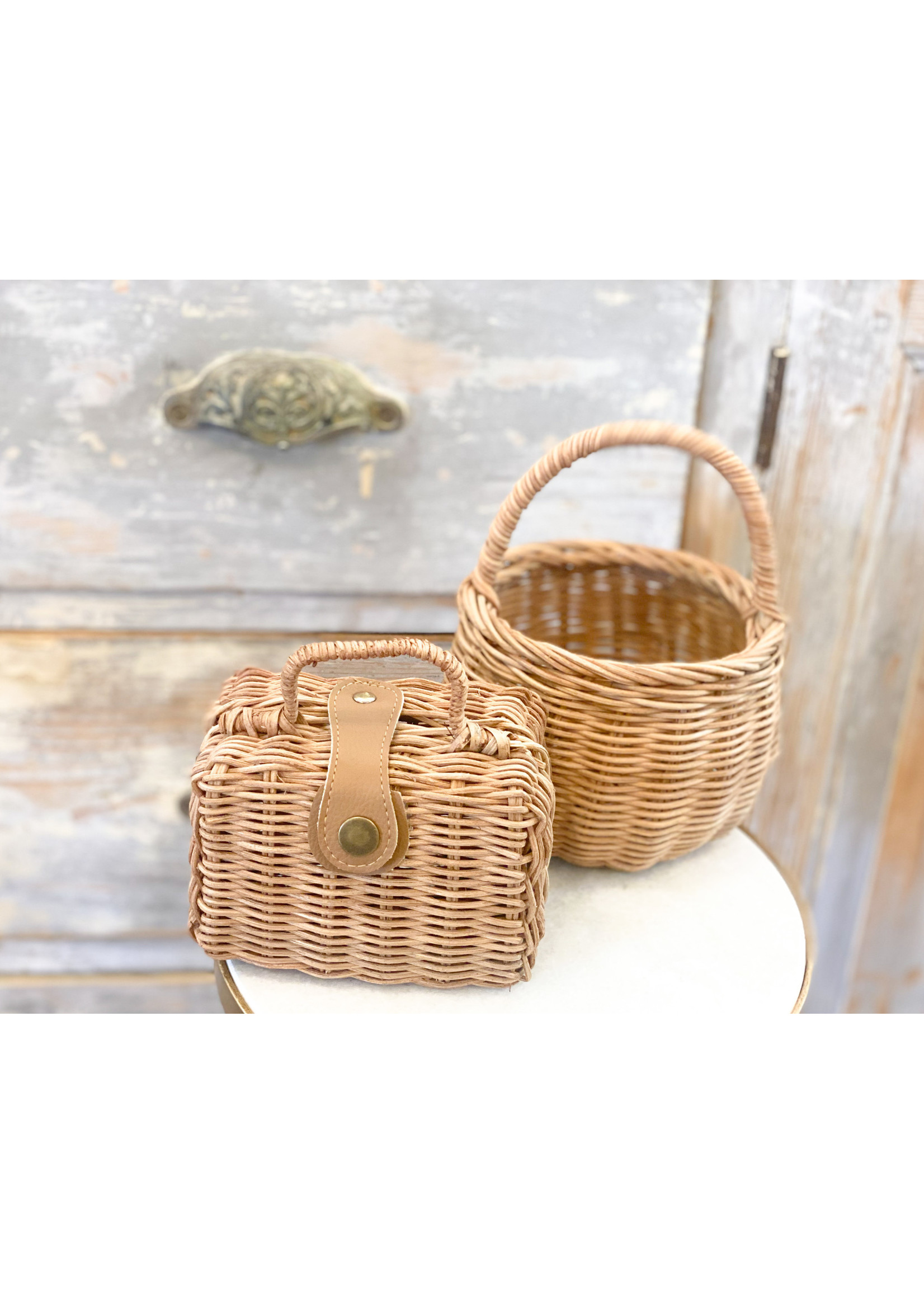 Olli Ella Rattan Berry Basket Small