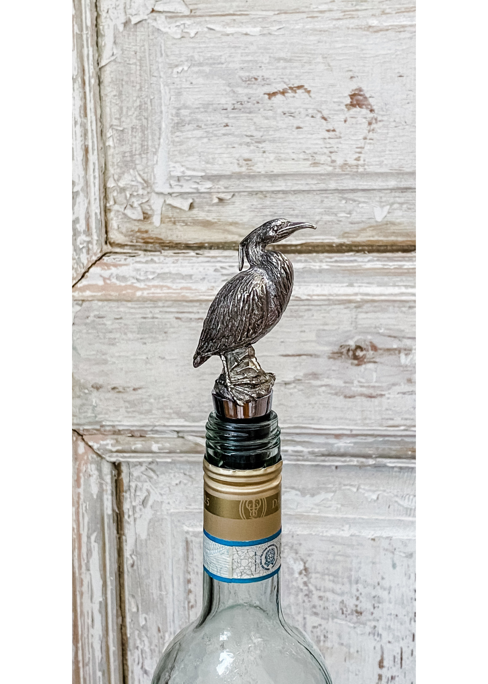 Bottle Stopper - Blue Heron