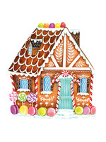 Hester & Cook Paper Placemats - Gingerbread House (12 sheets)