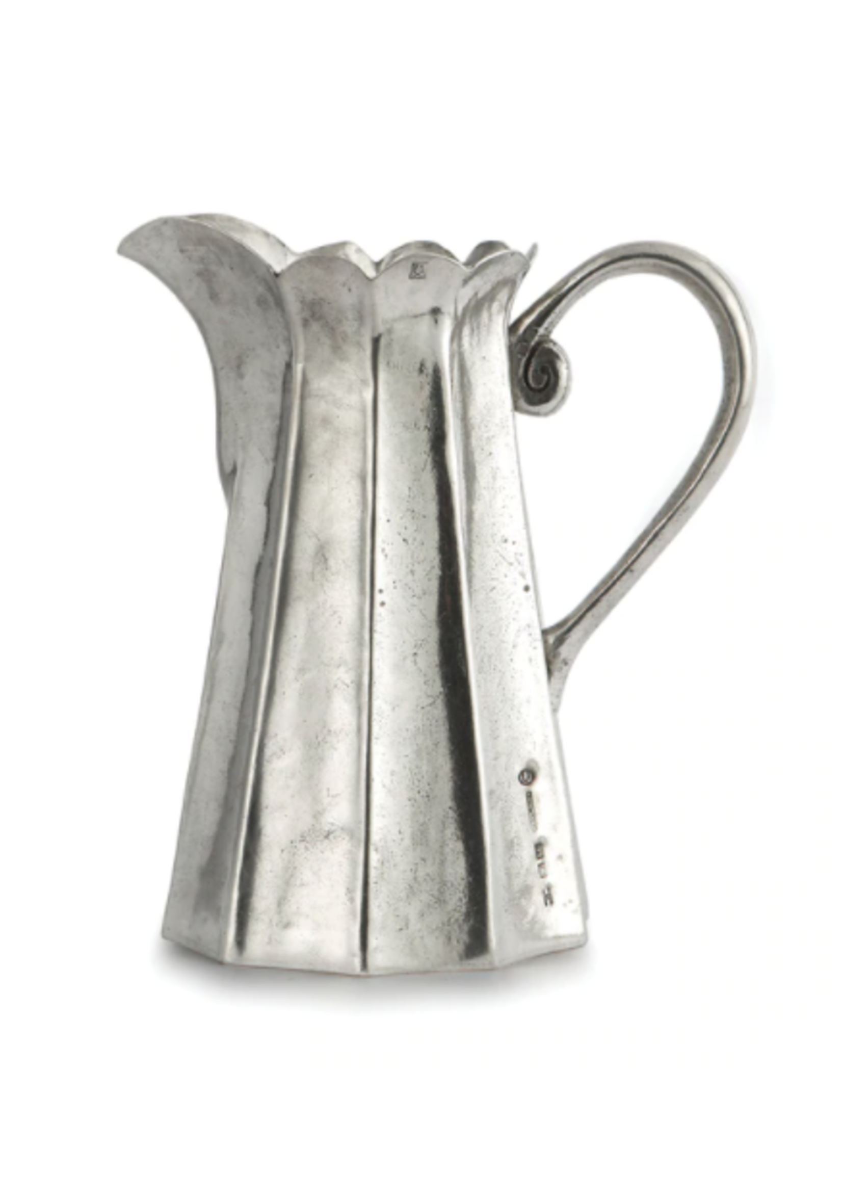 Arte Italica Pewter Vintage Mold - Pitcher Tall Scalloped