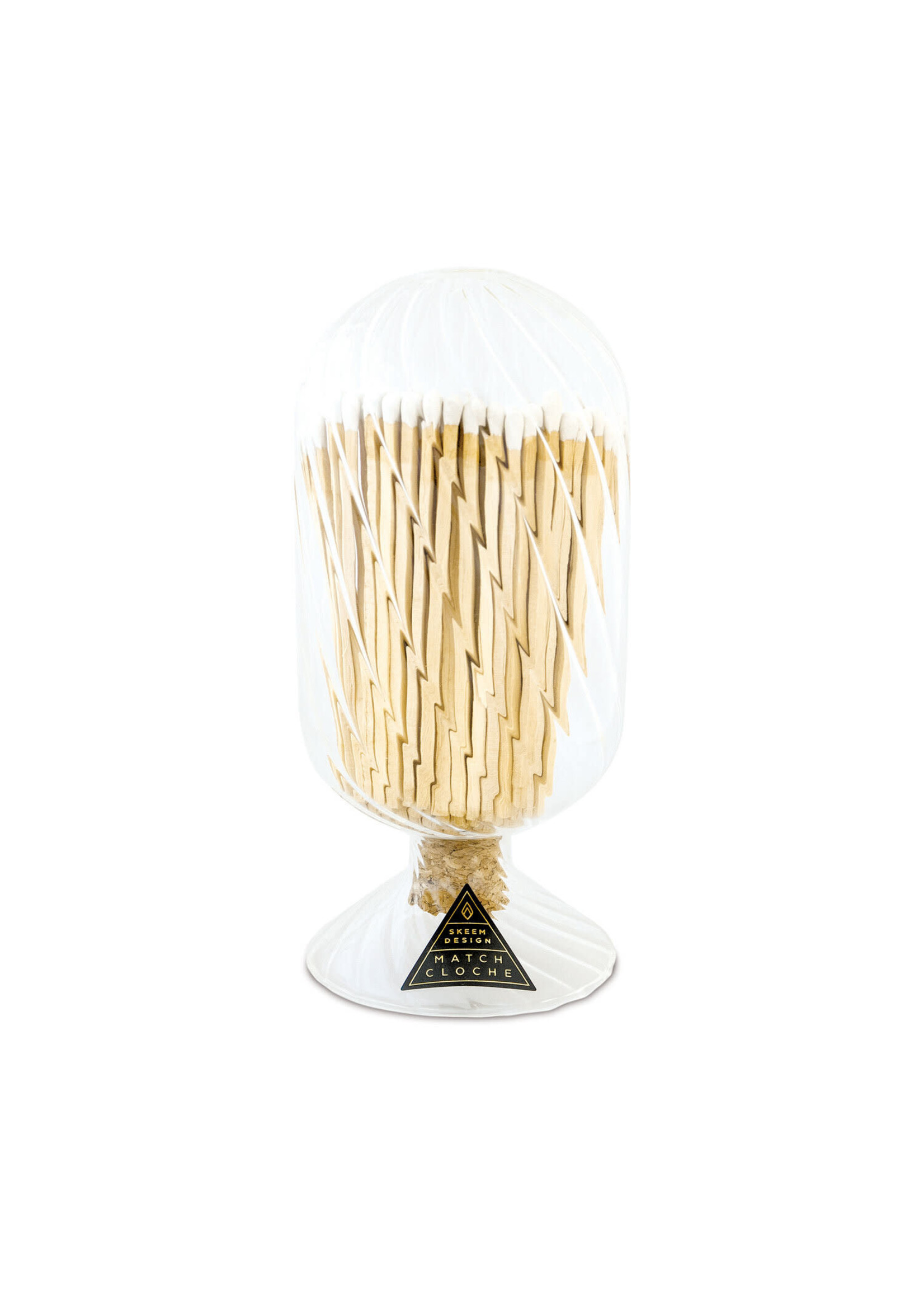 Ribbed Match Cloche - White Tips