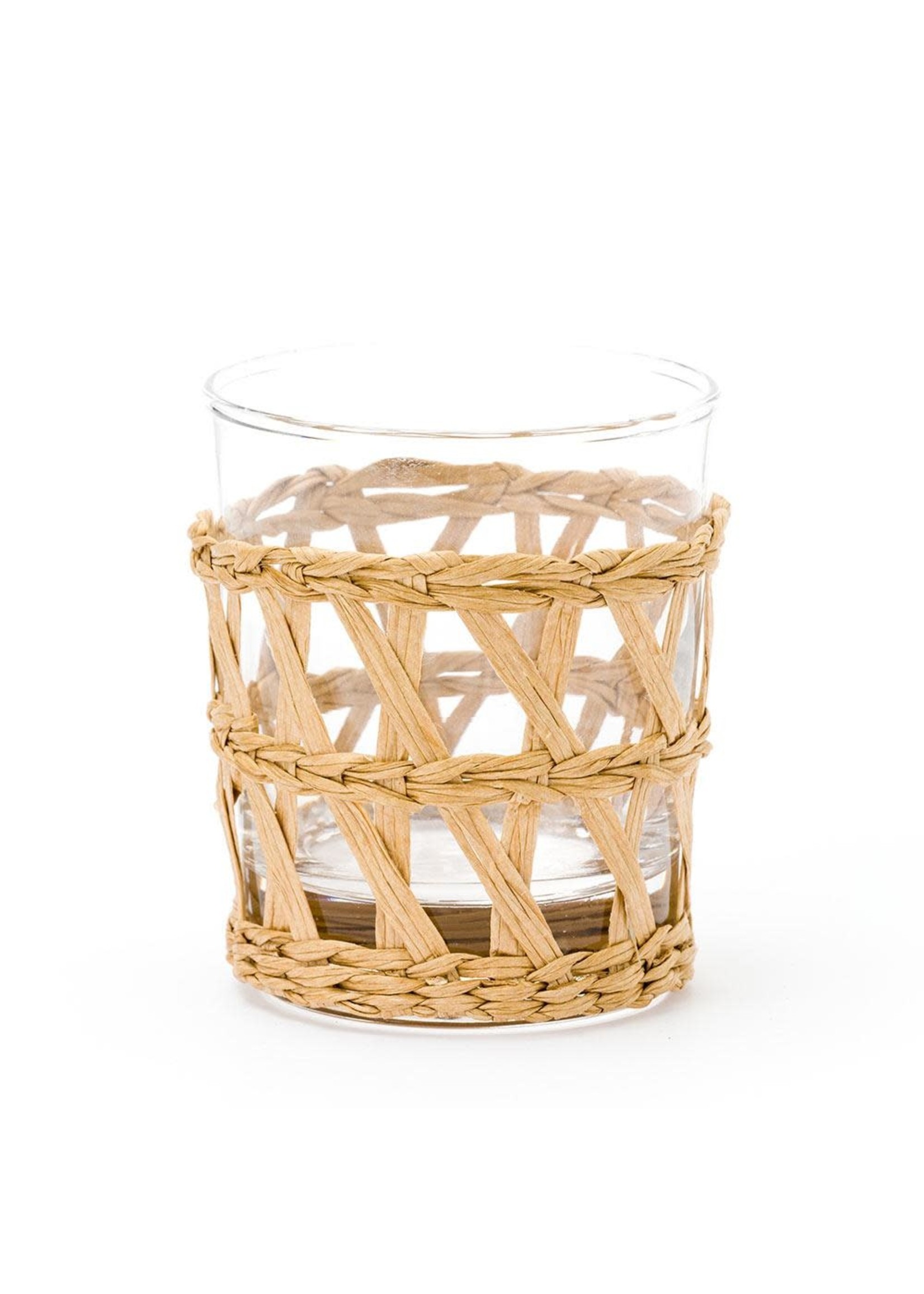 Amanda Lindroth Island Wrapped Tumbler Glass - Natural